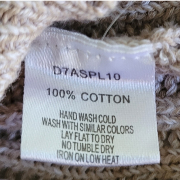 REVOLVE Devlin Beige Textured Crew Neck Balloon Sleeve Sweater Small - Picture 6 of 6